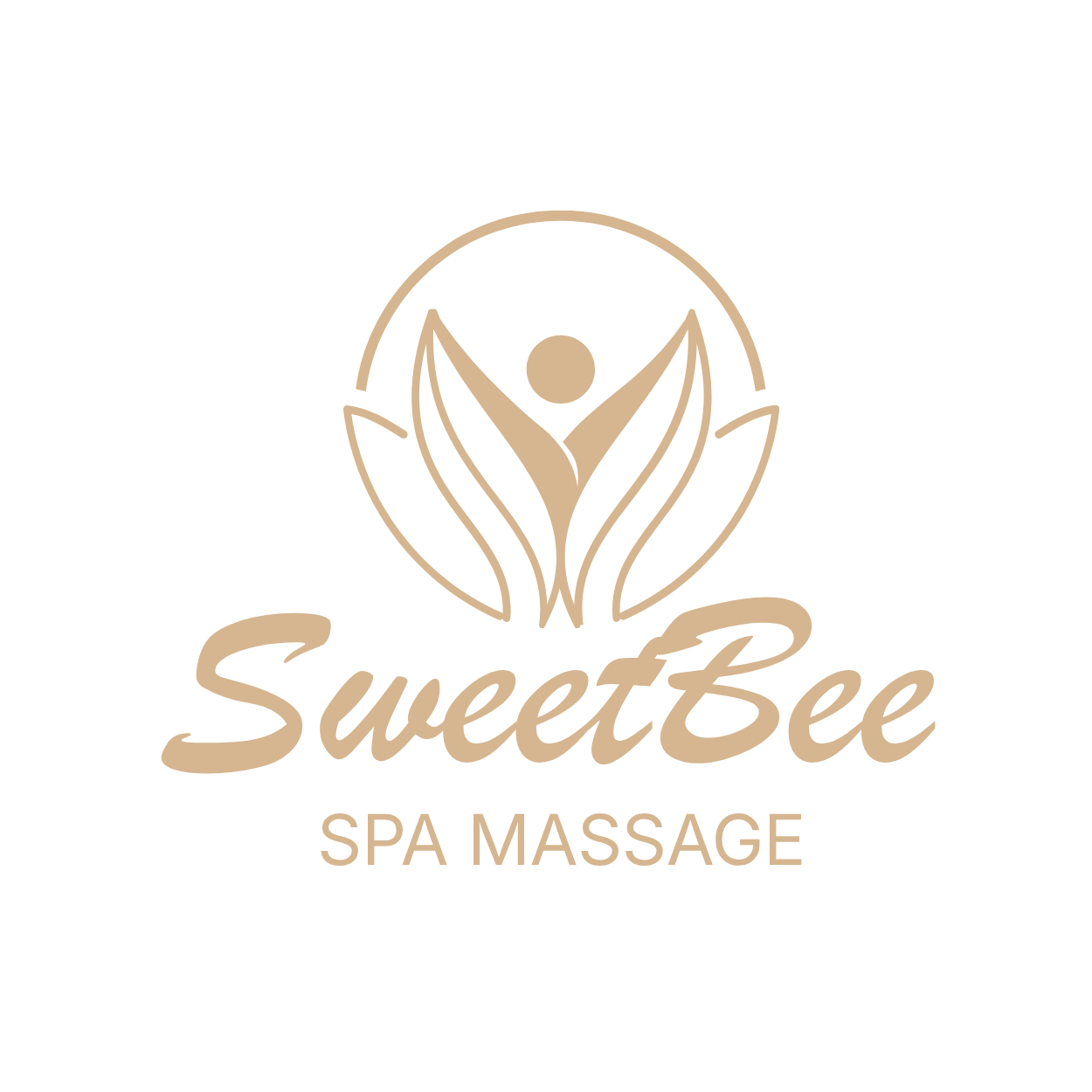 Beige Simple Wellness Logo